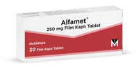 Alfamet 250 mg Film Kaplı Tablet