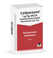 Cefperazon 1 g/1 g IM/IV Enjeksiyonluk Çözelti Hazırlamak İçin Toz