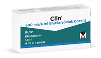 Clin 600 mg/4 ml Enjeksiyonluk Çözelti
