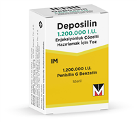 Deposilin 1.200.000 I.U. Enjeksiyonluk Çözelti Hazırlamak İçin Toz ve Çözücü