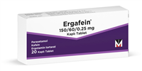 Ergafein 150/60/0.25 mg Kaplı Tablet