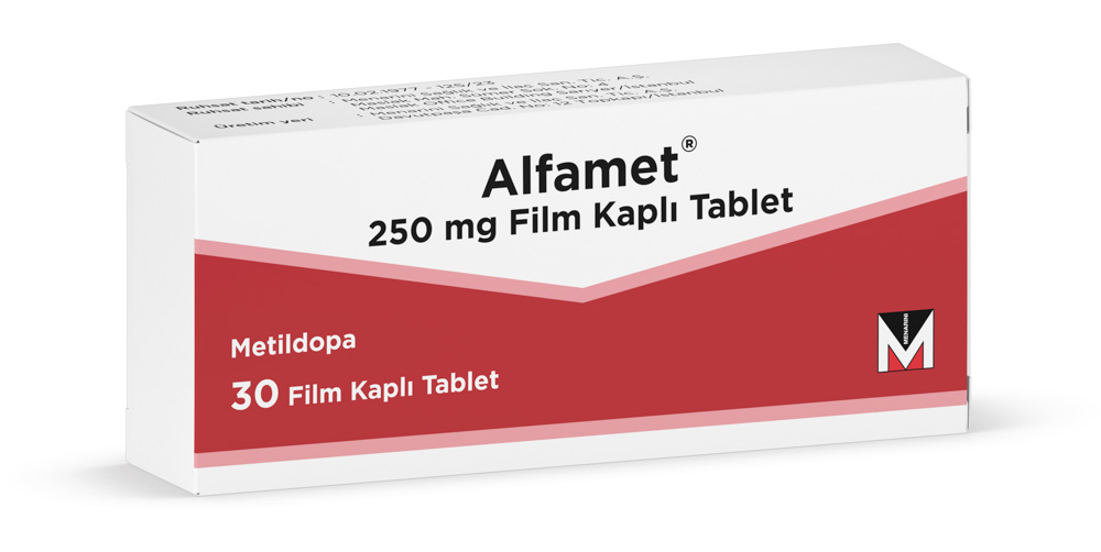 Alfamet 250 mg Film Kaplı Tablet